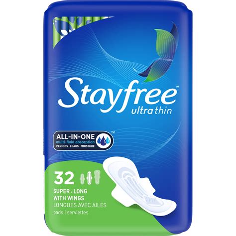 stayfree pads super long with wings